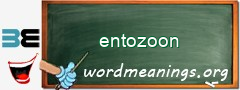 WordMeaning blackboard for entozoon